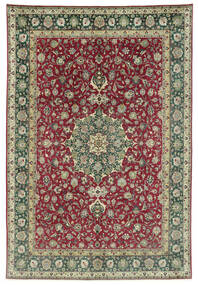 絨毯 ペルシャ タブリーズ 50 Raj 245X362 グリーン/レッド (ウール, ペルシャ/イラン)