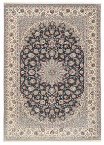  253X360 大 イスファハン 絹の縦糸 絨毯 ウール