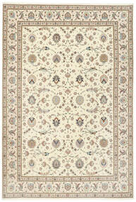 250X352 Tabriz 50 Raj With Silk Rug Oriental Beige/Orange Large (Wool, Persia/Iran)