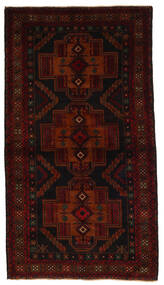 絨毯 バルーチ 105X190 ダークレッド (ウール, アフガニスタン)