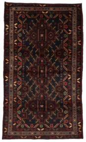 絨毯 バルーチ 115X196 ダークレッド/茶色 (ウール, アフガニスタン)