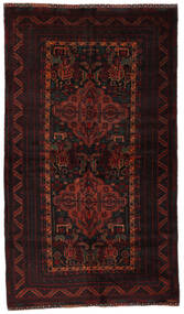 絨毯 バルーチ 116X206 ダークレッド/レッド (ウール, アフガニスタン)