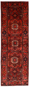 絨毯 ペルシャ ハマダン 104X315 廊下 カーペット ダークレッド/レッド (ウール, ペルシャ/イラン)