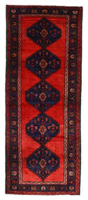 120X297 Hamadan Teppich Orientalischer Läufer Dunkelrosa/Rot (Wolle, Persien/Iran) Carpetvista