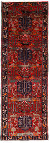 絨毯 ハマダン 104X307 廊下 カーペット レッド/ダークピンク (ウール, ペルシャ/イラン)