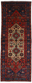 Hamadan Rug 110X290 Runner
 Dark Pink/Red Wool, Persia/Iran Carpetvista