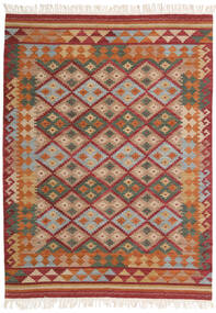 Kelim Adana 140X200 Small Multicolor/Dark Red Wool Rug