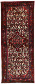 Hamadan Rug 72X186 Runner
 Dark Red/Brown Wool, Persia/Iran Carpetvista