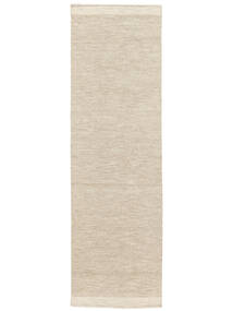 Serafina 100X350 小 ベージュ 単色 細長 ウール 絨毯