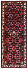 76X198 Hosseinabad Teppich Orientalischer Läufer Dunkelrosa/Dunkelrot (Wolle, Persien/Iran) Carpetvista