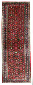  Persischer Hosseinabad Teppich 73X206 Läufer Rot/Dunkelrot (Wolle, Persien/Iran)