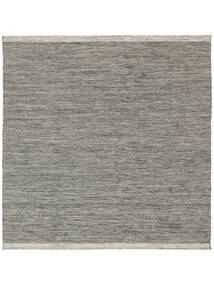 Serafina 250X250 大 ダークグレー 単色 正方形 ウール 絨毯