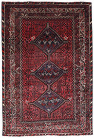  Orientalisk Shiraz Matta 222X323 Mörkröd/Röd Ull, Persien/Iran Carpetvista