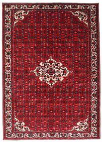 215X301 Hosseinabad Matot Matto Itämainen Punainen/Tummanpunainen (Villa, Persia/Iran) Carpetvista