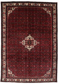  Orientalisk Hamadan Matta 206X298 Mörkröd/Röd Ull, Persien/Iran Carpetvista