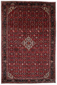  Oriental Hosseinabad Rug 204X310 Dark Red/Red Wool, Persia/Iran Carpetvista