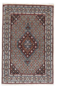  Persischer Moud Teppich 100X153 Rot/Grau (Wolle, Persien/Iran)