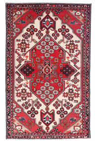  Rudbar Teppich 98X156 Persischer Wollteppich Rot/Dunkelrot Klein Carpetvista