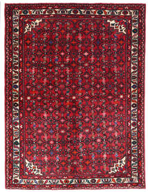  Hosseinabad Matot 156X205 Persialainen Villamatto Tummanpunainen/Punainen Pieni Matto Carpetvista