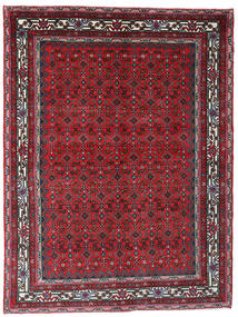 150X200 絨毯 ホセイナバード オリエンタル レッド/茶色 (ウール, ペルシャ/イラン) Carpetvista
