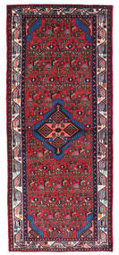  80X190 Hamadan Vloerkleed Tapijtloper Rood/Donker Roze Perzië/Iran Carpetvista