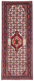 Hamadan Teppich 74X189 Läufer Rot/Dunkelrot Wolle, Persien/Iran Carpetvista