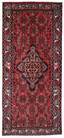 82X186 Alfombra Oriental Hamadan De Pasillo Rojo Oscuro/Rojo (Lana, Persia/Irán) Carpetvista