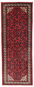 Tapete Persa Hosseinabad 69X188 Passadeira Vermelho Escuro/Vermelho (Lã, Pérsia/Irão)