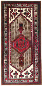  Oosters Ardebil Vloerkleed 100X220 Donkerrood/Rood Wol, Perzië/Iran Carpetvista