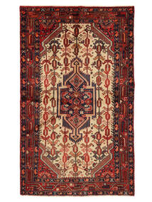 Hosseinabad Teppich 119X196 Dunkelrot/Schwarz Wolle, Persien/Iran Carpetvista