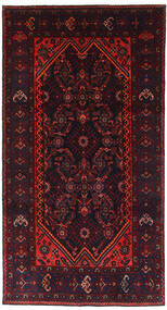  Perzisch Hamadan Vloerkleed 120X228 Donker Roze/Donkerrood Carpetvista