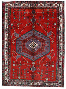 Afshar/Sirjan Matta 170X237 Röd/Mörkröd Ull, Persien/Iran Carpetvista
