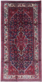  Asadabad Teppich 130X255 Persischer Wollteppich Rot/Dunkellila Klein Carpetvista