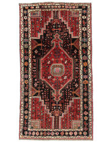  Toiserkan Rug 133X250 Persian Wool Black/Dark Red Small Carpetvista
