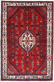 Asadabad Teppich 144X228 Rot/Dunkelrosa Wolle, Persien/Iran Carpetvista