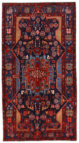  Nahavand Teppich 152X282 Persischer Wollteppich Dunkellila/Rot Klein Carpetvista