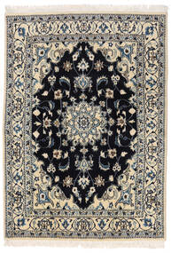 Nain Teppich 145X205 Beige/Grau Wolle, Persien/Iran Carpetvista