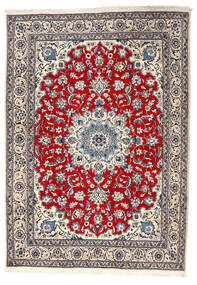 Nain Teppich 164X228 Grau/Beige Wolle, Persien/Iran Carpetvista