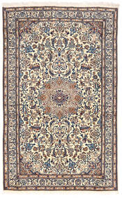 絨毯 ナイン 155X255 ベージュ/グレー (ウール, ペルシャ/イラン)