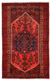 러그 페르시안 Zanjan 132X210 다크 레드/빨간색 (울, 페르시아/이란)