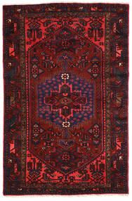 絨毯 ハマダン 138X210 ダークピンク/ダークレッド (ウール, ペルシャ/イラン)