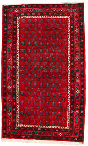 Tappeto Orientale Hamadan 133X217 Rosso Scuro/Rosso (Lana, Persia/Iran)