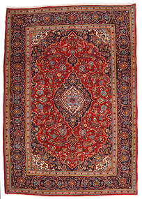  Orientalsk Keshan Tæppe 210X295 Rød/Lyserød Uld, Persien/Iran Carpetvista