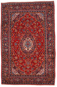 202X310 Keshan Rug Oriental Red/Dark Pink (Wool, Persia/Iran) Carpetvista