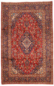 Tapis D'orient Kashan 206X330 Rouge Foncé/Marron (Laine, Perse/Iran)