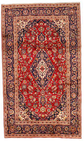 Tapete Oriental Kashan 200X340 Vermelho/Rosa Escuro (Lã, Pérsia/Irão)
