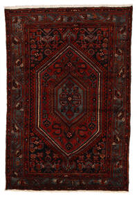  Persischer Zanjan Teppich 140X208 Dunkelrot (Wolle, Persien/Iran)
