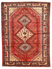  Persisk Hamadan Matta 145X198 Röd/Beige (Ull, Persien/Iran)