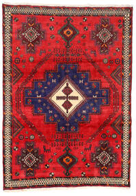 162X230 Afshar/Sirjan Teppich Orientalischer Rot/Dunkelrosa (Wolle, Persien/Iran) Carpetvista
