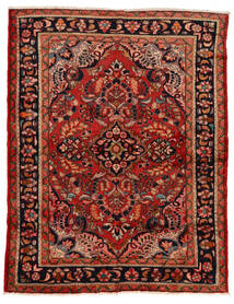  Persisk Lillian Matta 160X207 Röd/Mörkröd (Ull, Persien/Iran)